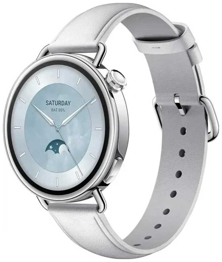 Изображение товара Смарт-часы Xiaomi Watch S4 41mm с AMOLED дисплеем и NFC белый ремешок