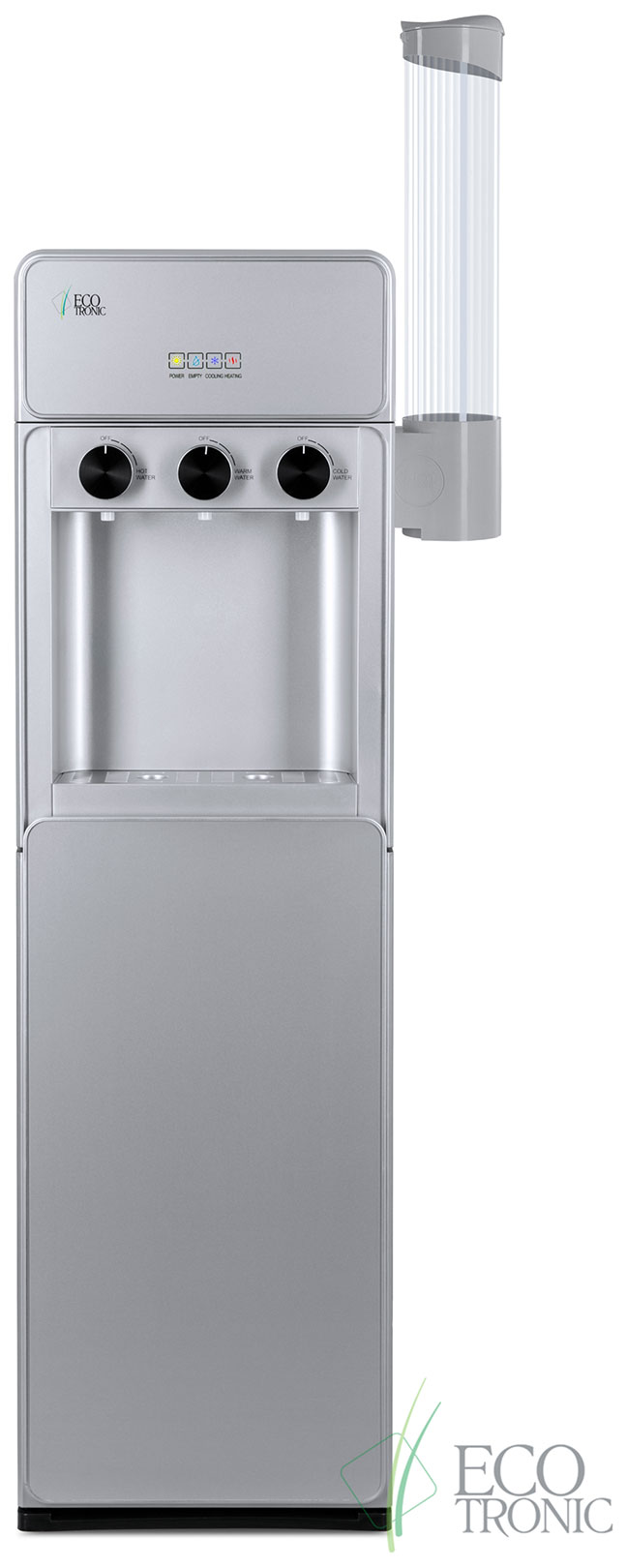 Изображение товара Кулер для воды Ecotronic K42-LX full silver компрессорный нижняя загрузка 3 крана