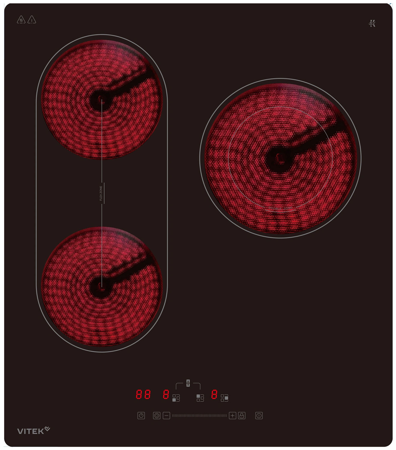 

Электрическая варочная панель Vitek VHE4320, черный