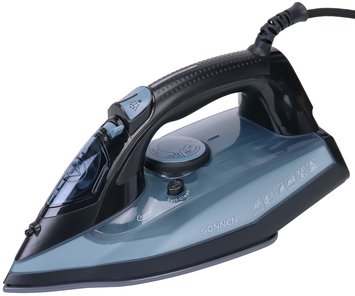 Изображение товара Утюг Sonnen SI-2099 мощностью 2400 Вт керамическая подошва вертикальное отпаривание