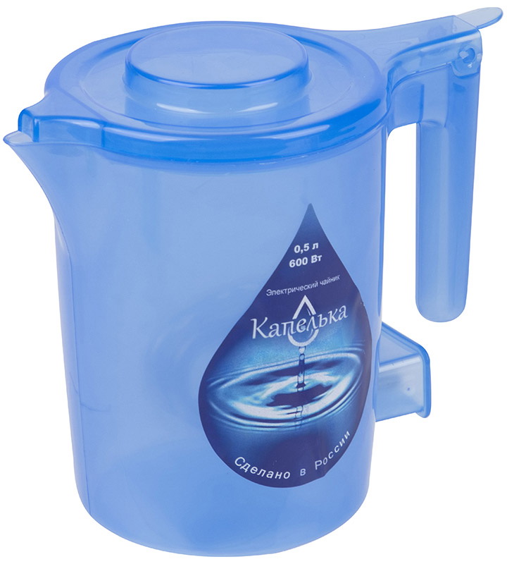 

Чайник электрический Капелька 0.5 л, 600 Вт, синий (004668)