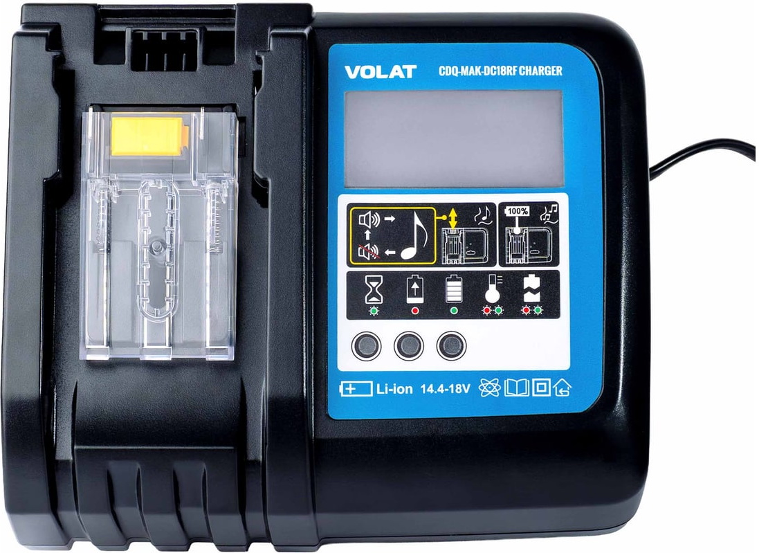 Изображение товара Зарядное устройство VOLAT CDQ-MAK-DC18RF для Makita 14,4-18V