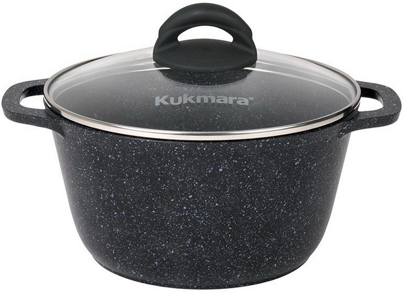 Кастрюля 25 л со стеклянной крышкой Kukmara АП линия Granit black кгч25а 3350₽