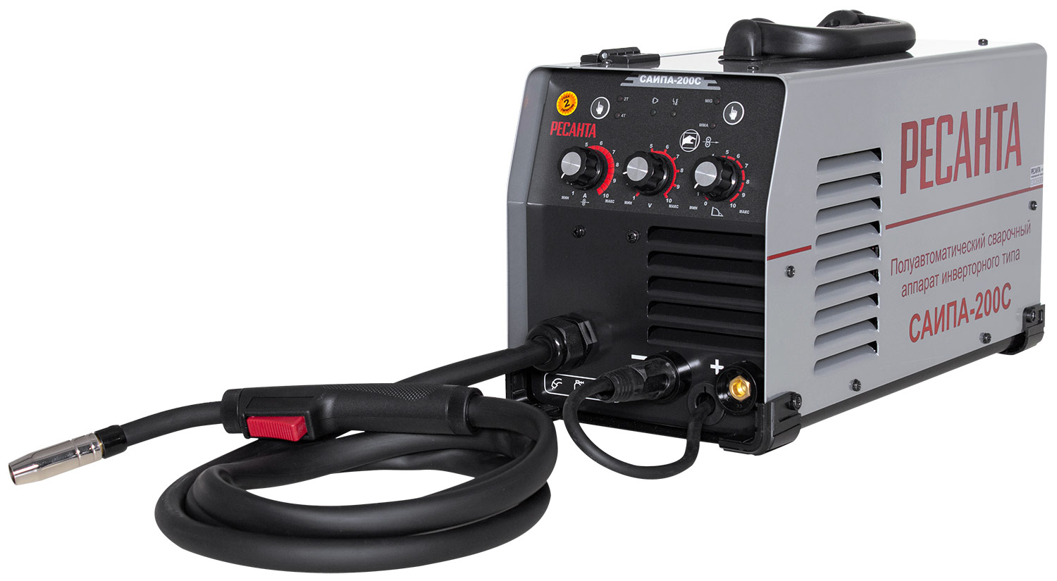 Сварочный аппарат Ресанта САИПА-200 C сварочный аппарат инверторного типа edon smart mig 190 mma mig mag