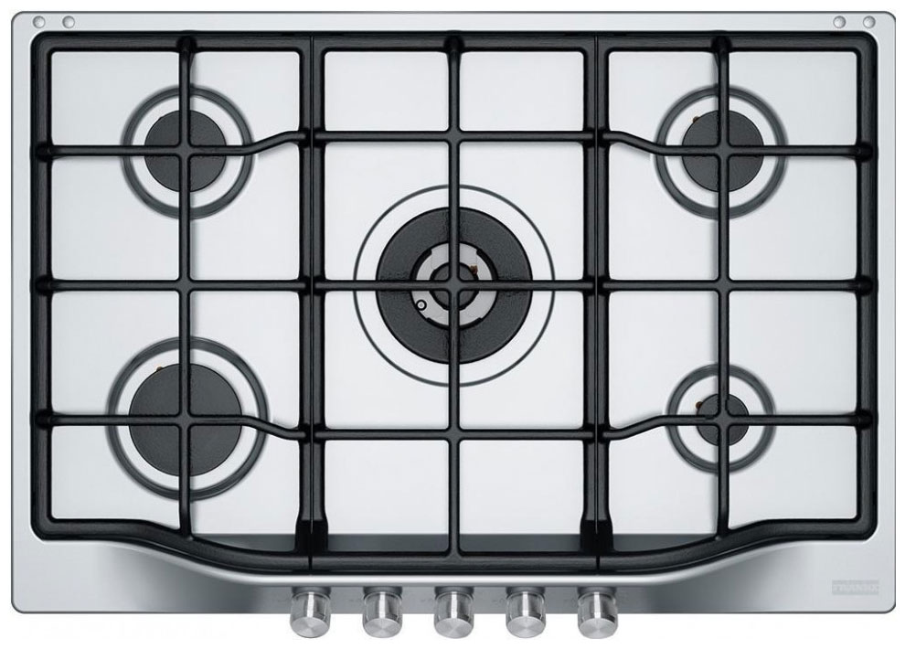 Изображение товара Газовая варочная панель Franke FHTL 755 4G TC XS C - 5 конфорок, нержавеющая сталь, Италия