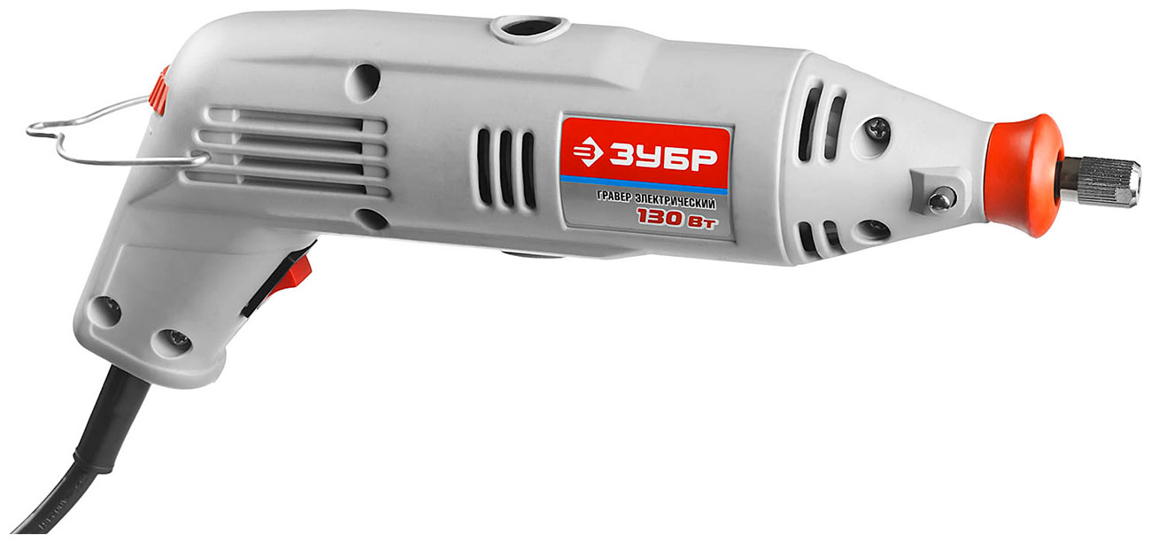 Изображение товара Электрический гравер Зубр ЗГ-130ЭК с 219 насадками и кейсом
