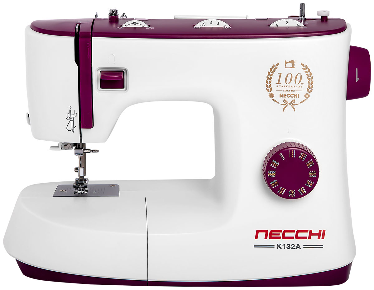 Изображение товара Швейная машина Necchi K132A электромеханическая 34 операций для тяжелых тканей