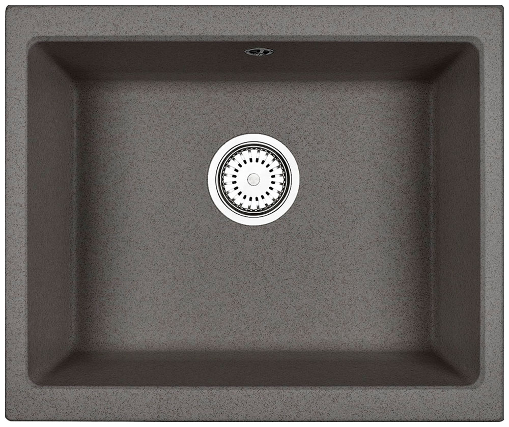 Изображение товара Кухонная мойка Emar EMQ-1555.P Оникс с прямоугольной чашей 460x555 мм