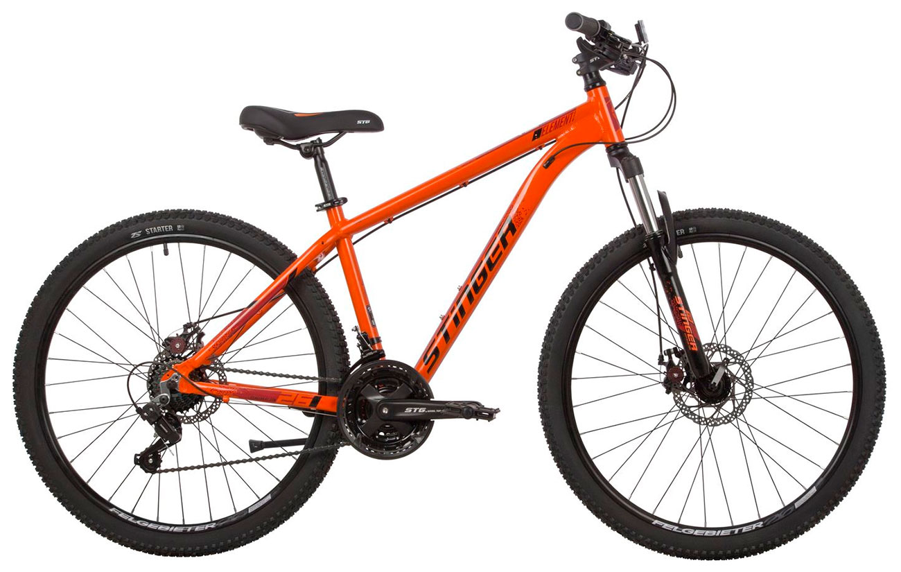 цена Велосипед Stinger 26 ELEMENT STD оранжевый алюминий размер 14 26AHD.ELEMSTD.14OR2