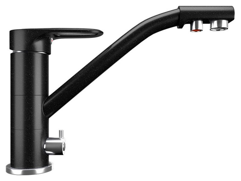 Изображение товара Кухонный смеситель Ulgran U-010/ультра-черный (U-010-344)