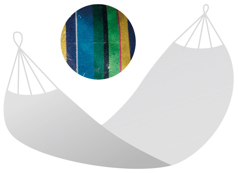 Изображение товара Гамак полотняный Ecos Ham-10 004971 200х100см с чехлом