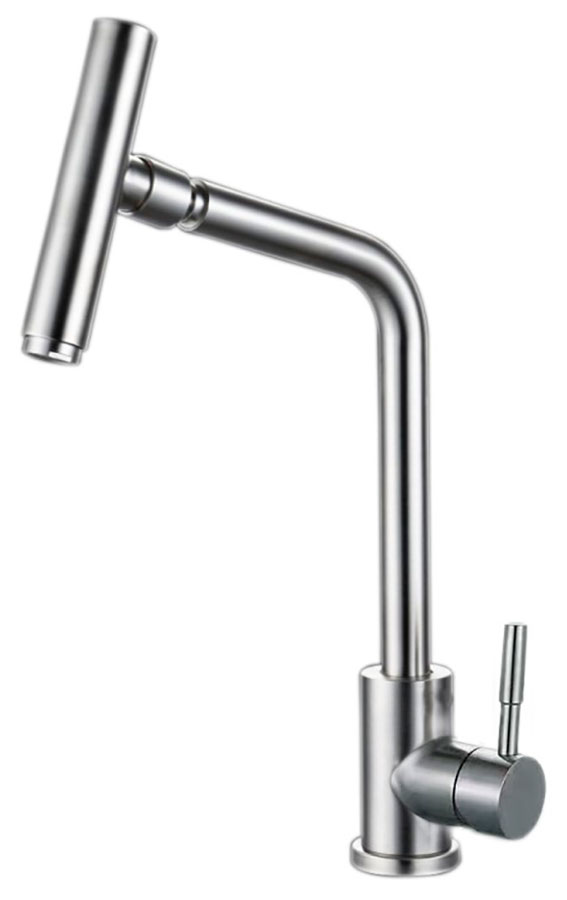 

Кухонный смеситель Haiba HB304-1/сталь (HB73304-1), Стальной