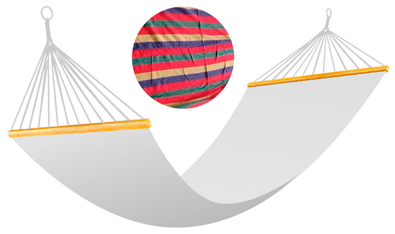 Изображение товара Гамак полотняный Ecos Ham-08 004969 200х100см, деревянные планки