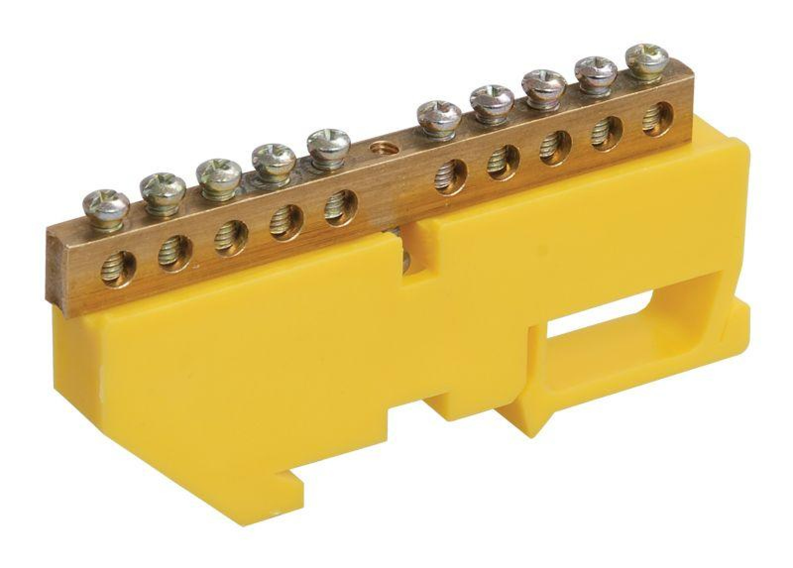 Изображение товара Шина PE для заземления IEK ШНИ-6х9-10-Д-Ж DIN-изоляция