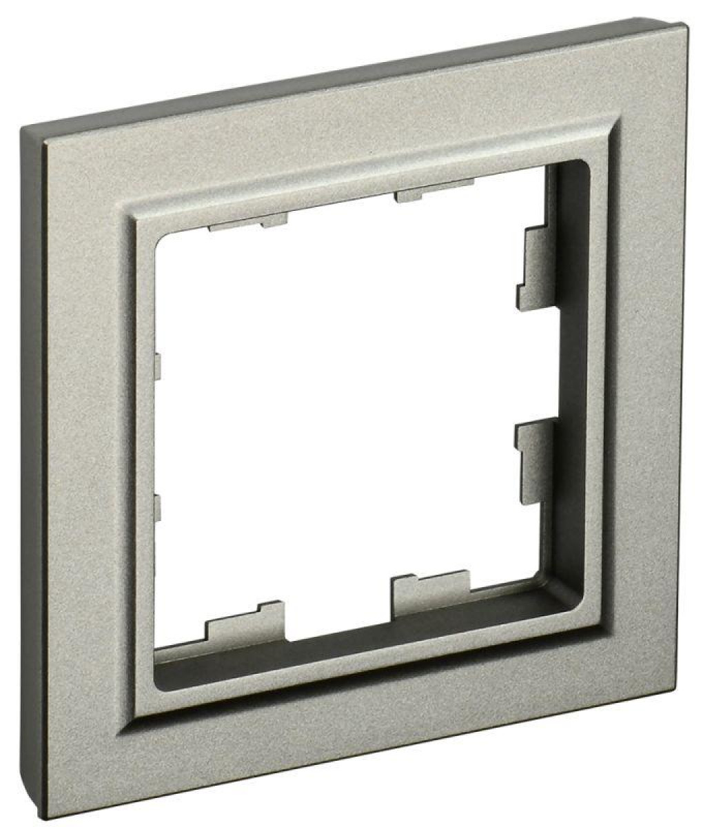 Изображение товара Рамка декоративная IEK серия BRITE РУ-1-БрШ шампань для электросооружений