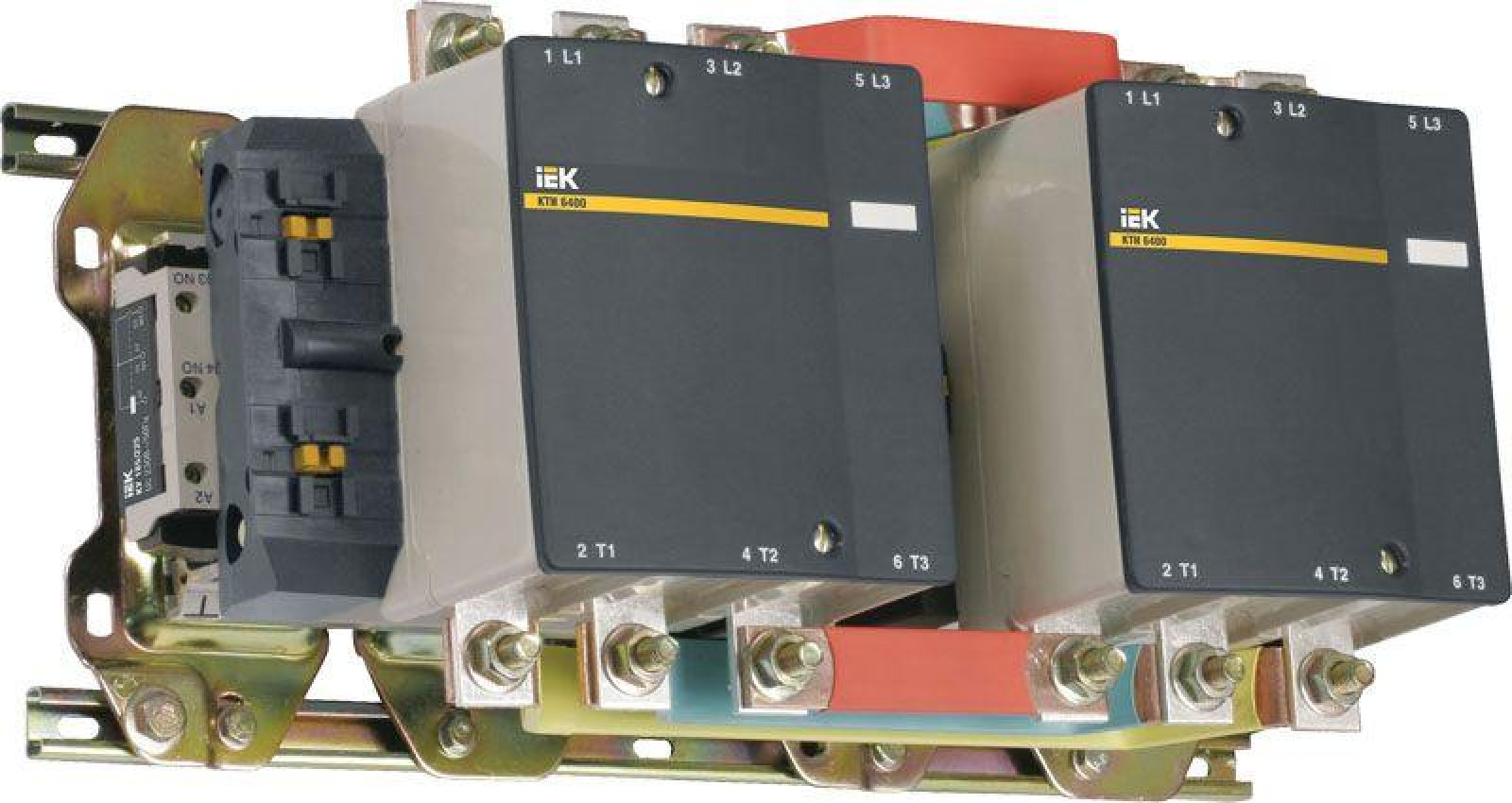 Изображение товара Низковольтное и промышленное электрооборудование IEK Контактор КТИ-65003 реверс 500А 230В/АС3