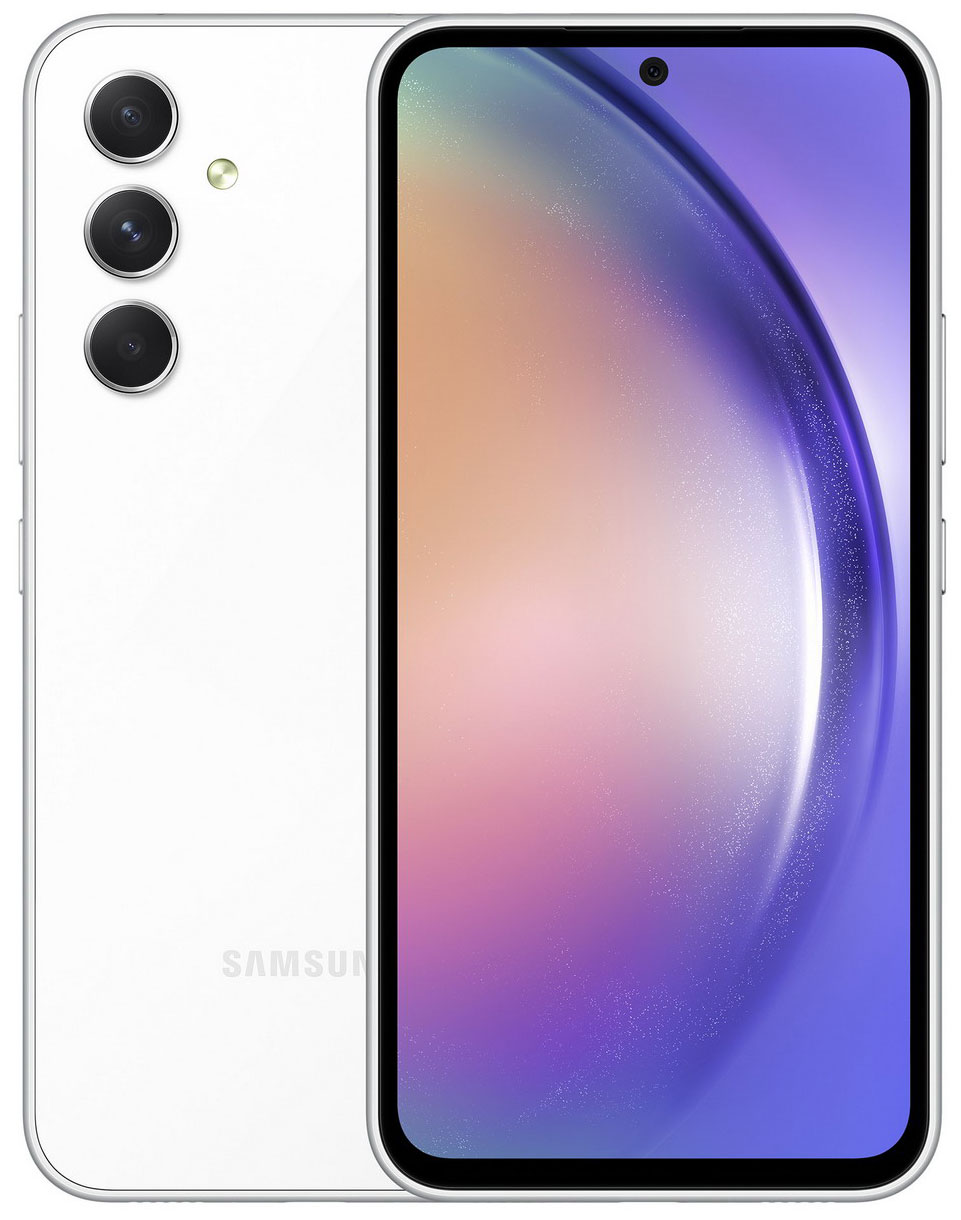 Смартфон Samsung GALAXY A54 5G NFC 8/256GB SM-A546EZWDSKZ AWESOME WHITE смартфон samsung galaxy a54 5g nfc 8 256gb sm a546elvdskz awesome violet