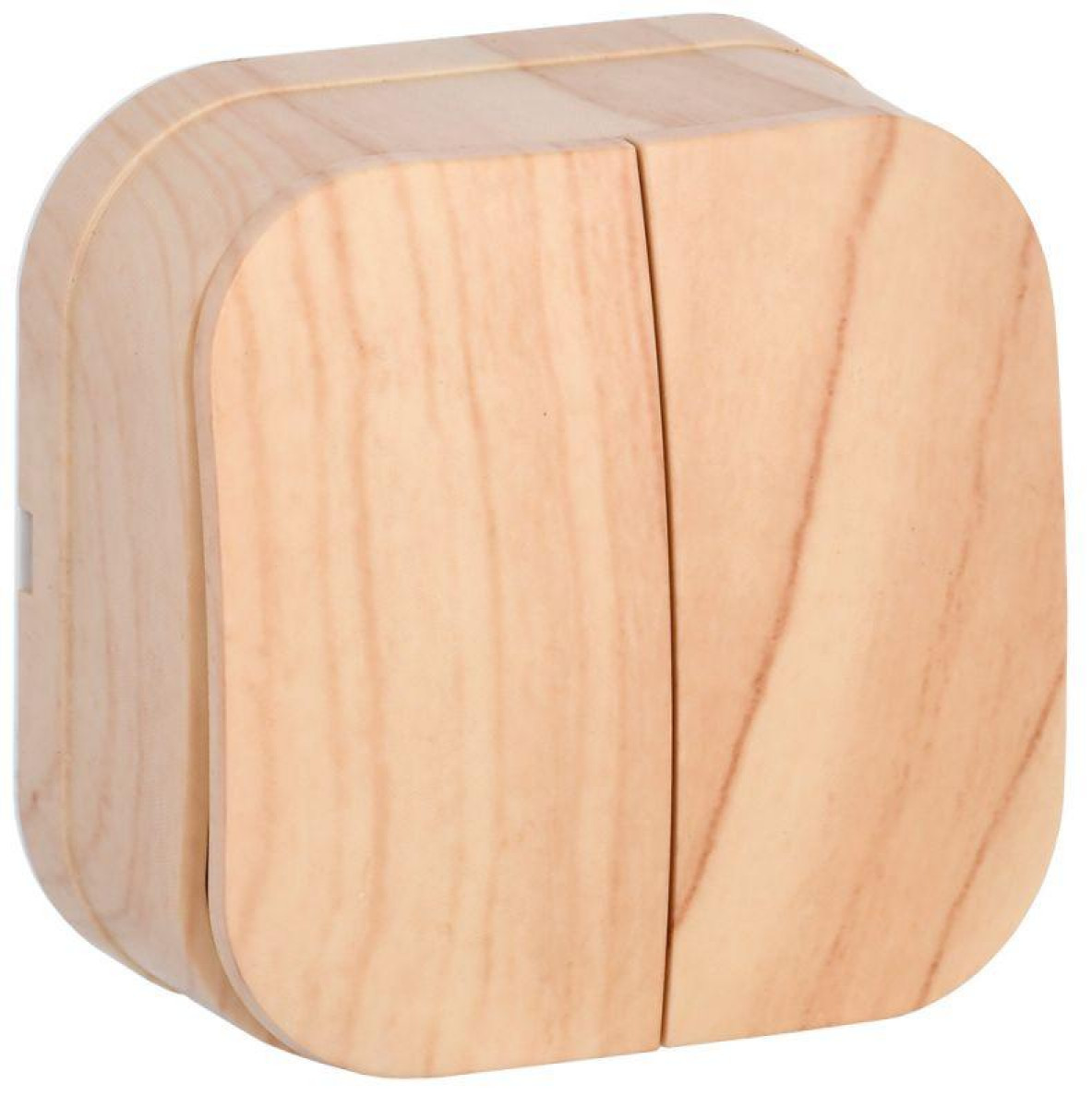 Изображение товара Выключатели, переключатели, диммеры IEK Выключатель 2-кл. ОП GLORY 10А ВС20-2-0-ХС сосна