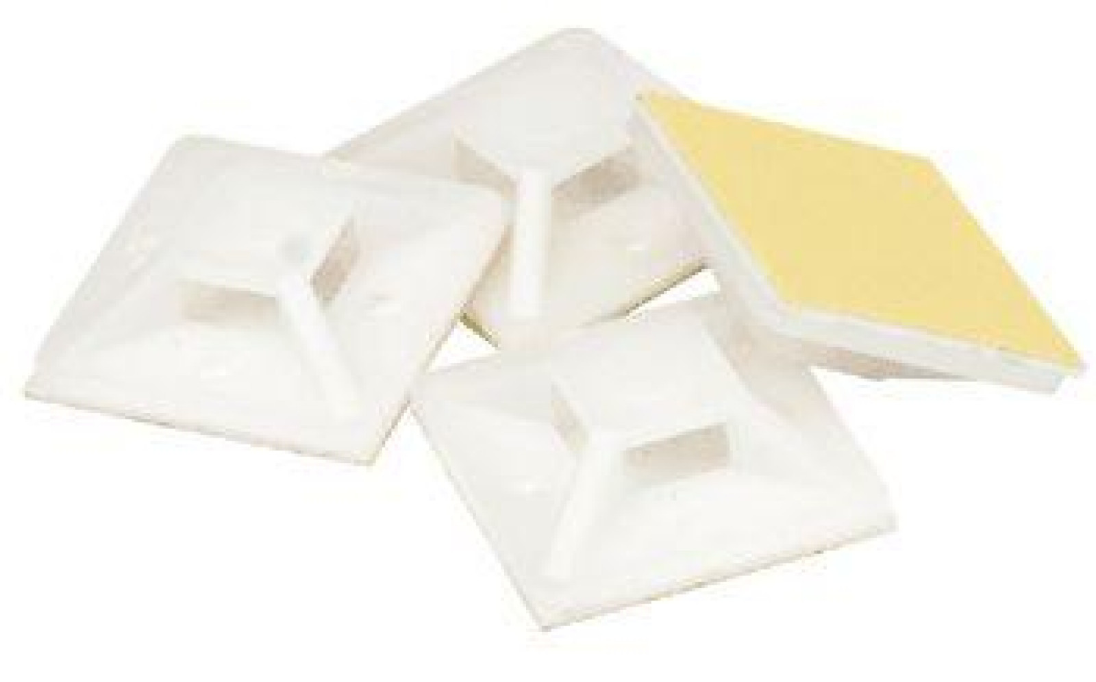 Изображение товара Кабели, провода и аксессуары Navigator База монтажная самокл. 20х20 бел. NFP-20-100/WH (уп.100шт) Navigator