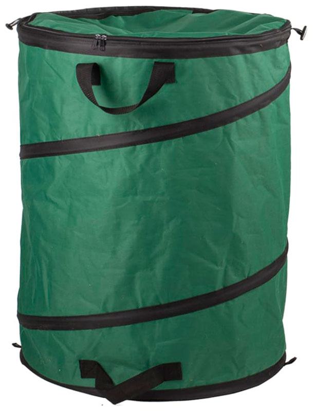 Изображение товара Мешок садовый Amigo с крышкой 175 л жесткий каркас Oxford 600D для сбора мусора