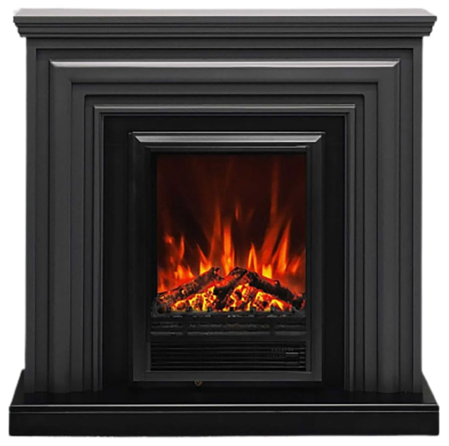 

Каминокомплект Elekam Vakanda с очагом Pulsar F2023G, графит грей с черным, Графит/серый