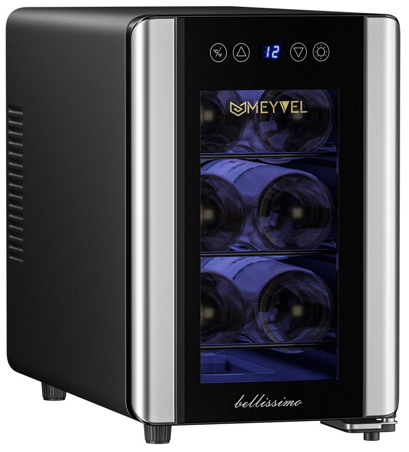 Изображение товара Винный шкаф Meyvel MV06-BSF1 (easy) с сенсорным управлением и 6 бутылок