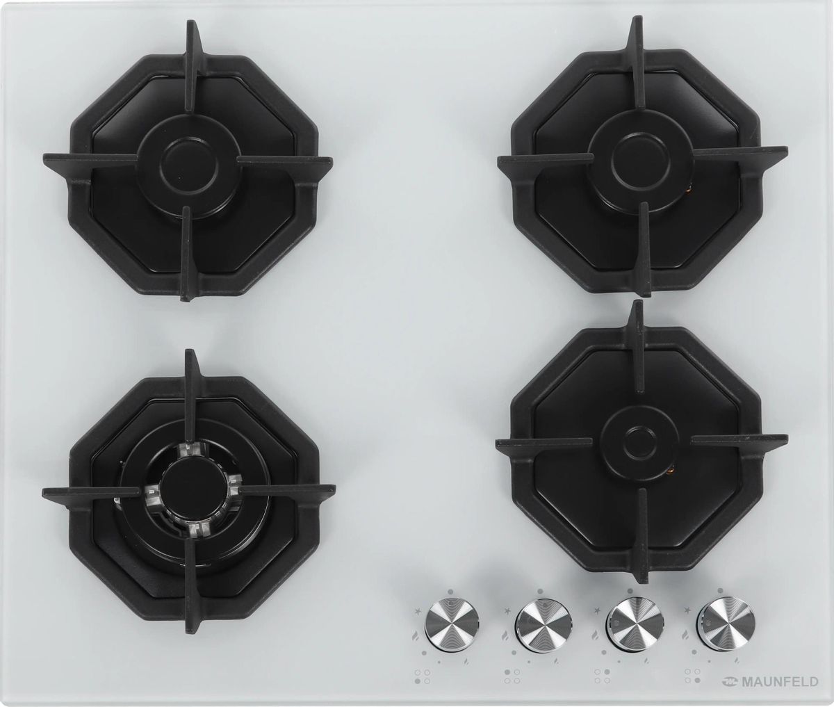 Изображение товара Газовая варочная панель Maunfeld EGHG.64.23 CW/G с 4 конфорками
