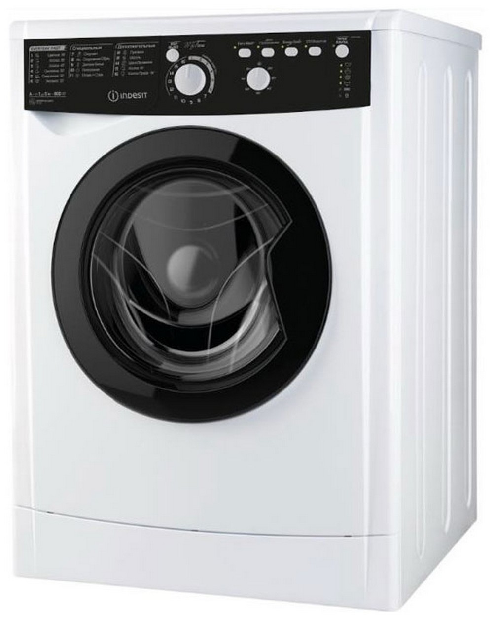 Стиральная машина Indesit EWSB 5085 BK CIS, загрузка 5 кг, скорость отжима 800 об/мин