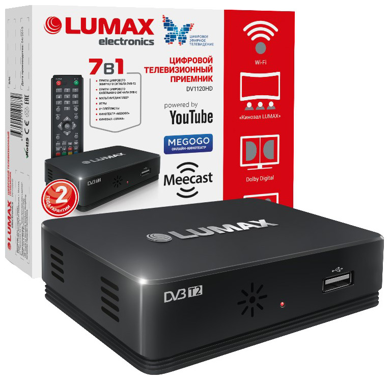 Цифровой телевизионный ресивер Lumax DV 1120 HD