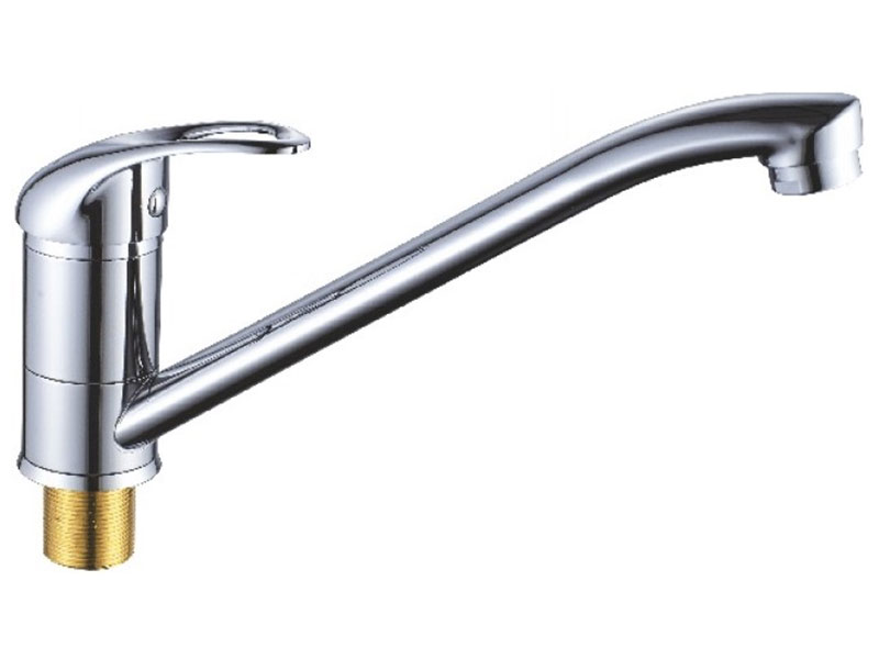 Изображение товара Кухонный смеситель Cron хром CN4915 современный дизайн поворотный излив
