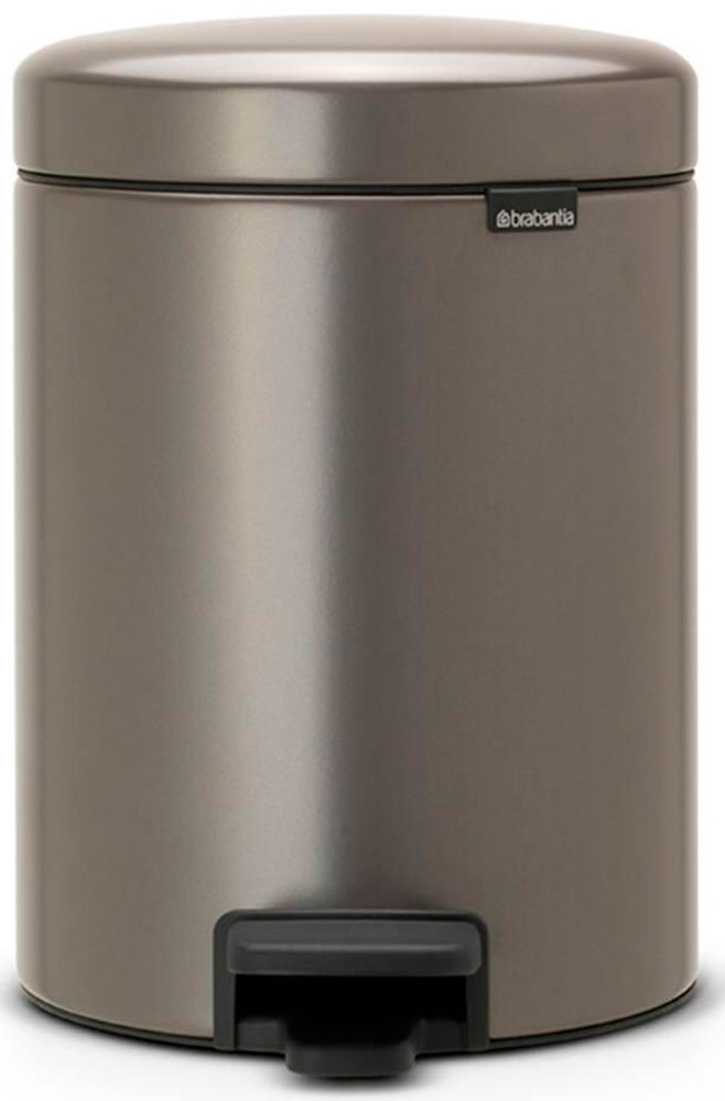 Изображение товара Мусорный бак Brabantia newIcon, с педалью, 2x2 л, платиновый (280443)
