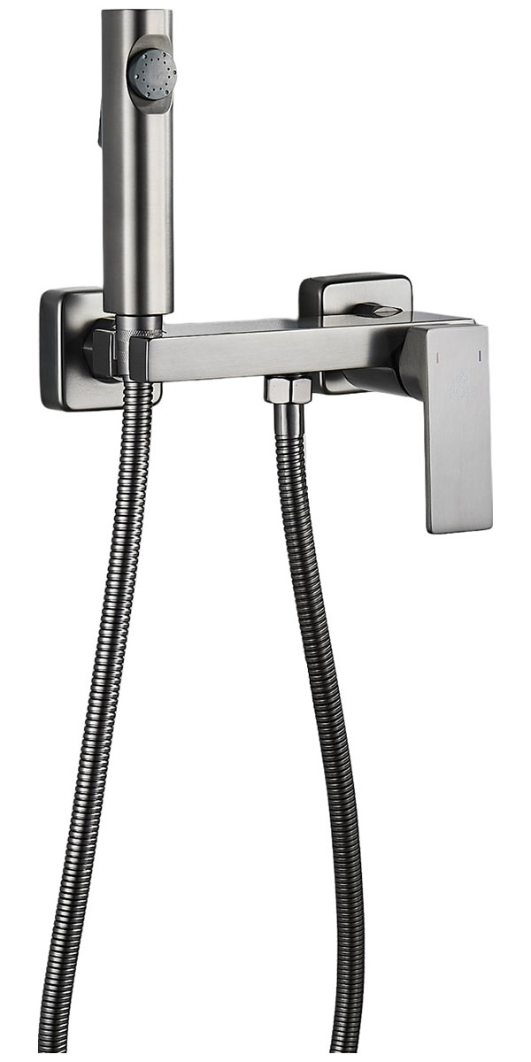 

Гигиенический душ со смесителем Rose R18T, пепельный (R1805T-1)