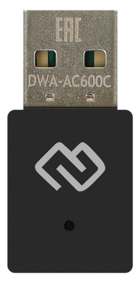 Изображение товара Сетевой Wi-Fi адаптер Digma DWA-AC600C с поддержкой 802.11ac и USB 2.0
