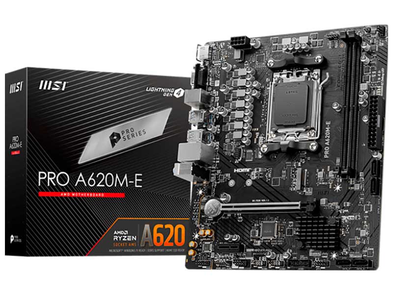 Изображение товара Материнская плата MSI PRO A620M-E (AM5, mATX)