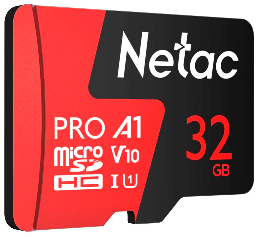 Изображение товара Карта памяти microSD Netac P500 PRO, 32 GB + адаптер (NT02P500PRO-032G-R)