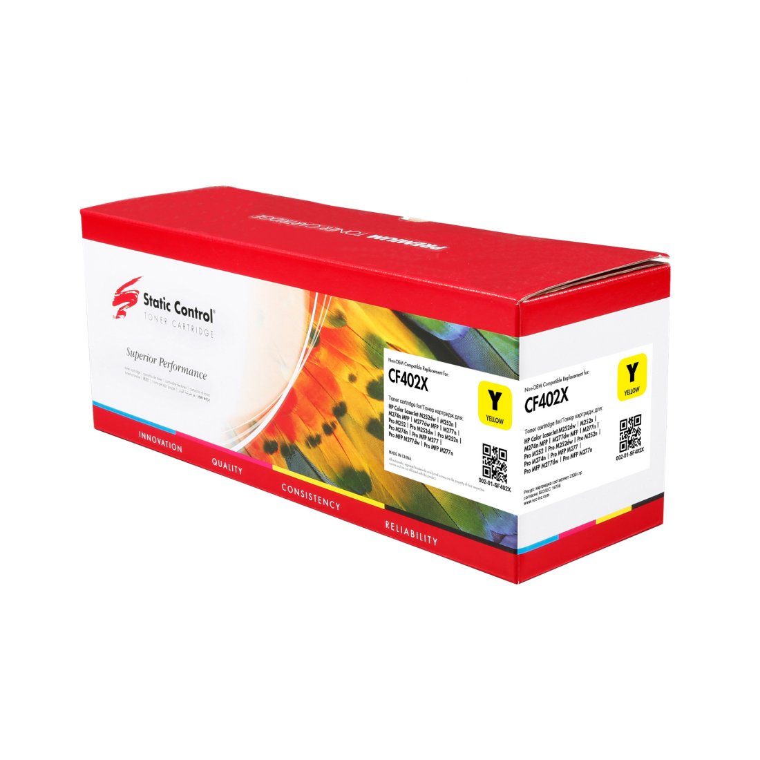 Изображение товара Картридж лазерный Static Control 002-01-SF402X CF402X желтый (2300стр.) для HP CLJ M252/252N/252DN/252DW/M277n/M277DW