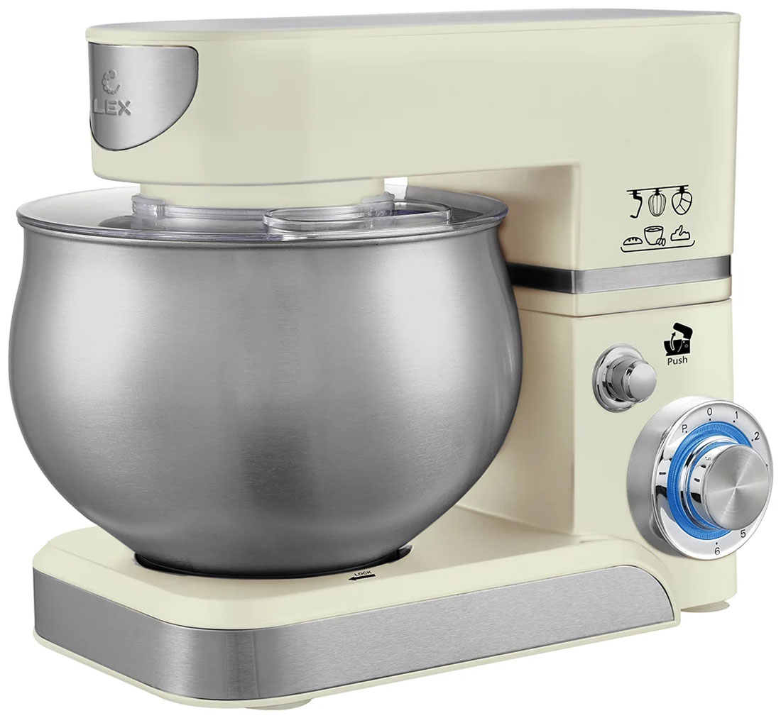 

Миксер планетарный LEX LXMX 4111, 5 л (бежевый)