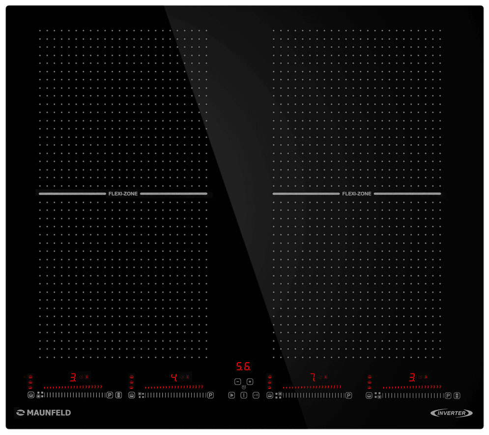 Изображение товара Электрическая варочная панель Maunfeld CVI594SF2BK Inverter черная