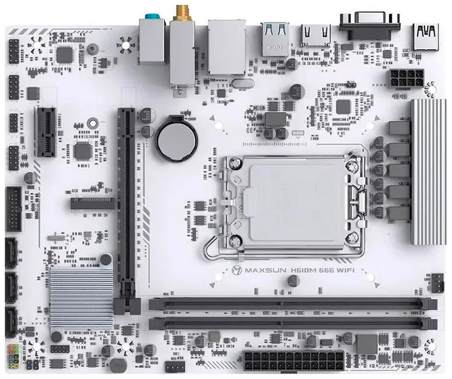 Изображение товара Материнская плата Maxsun H610M 666 WIFI LGA1700 mATX