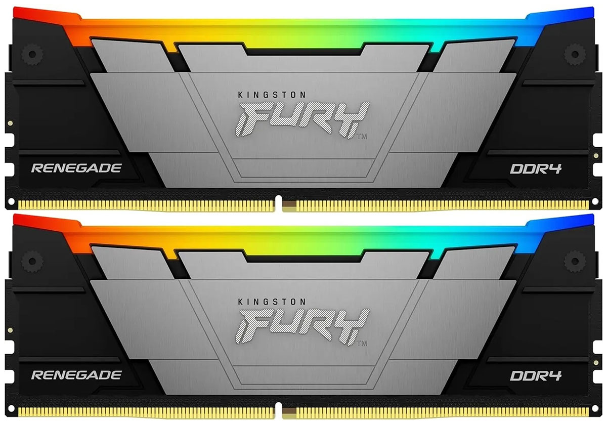 Изображение товара Оперативная память Kingston DDR4 32GB 3200MHz RGB 2x16GB KF432C16RB12AK2/32