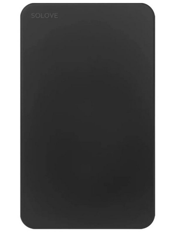 фото Внешний аккумулятор solove 5000 mah, magnetic magsafe, 20w, qc 3.0, pd, 3a, lightning input + type-c input/output dual side (w9 black rus)