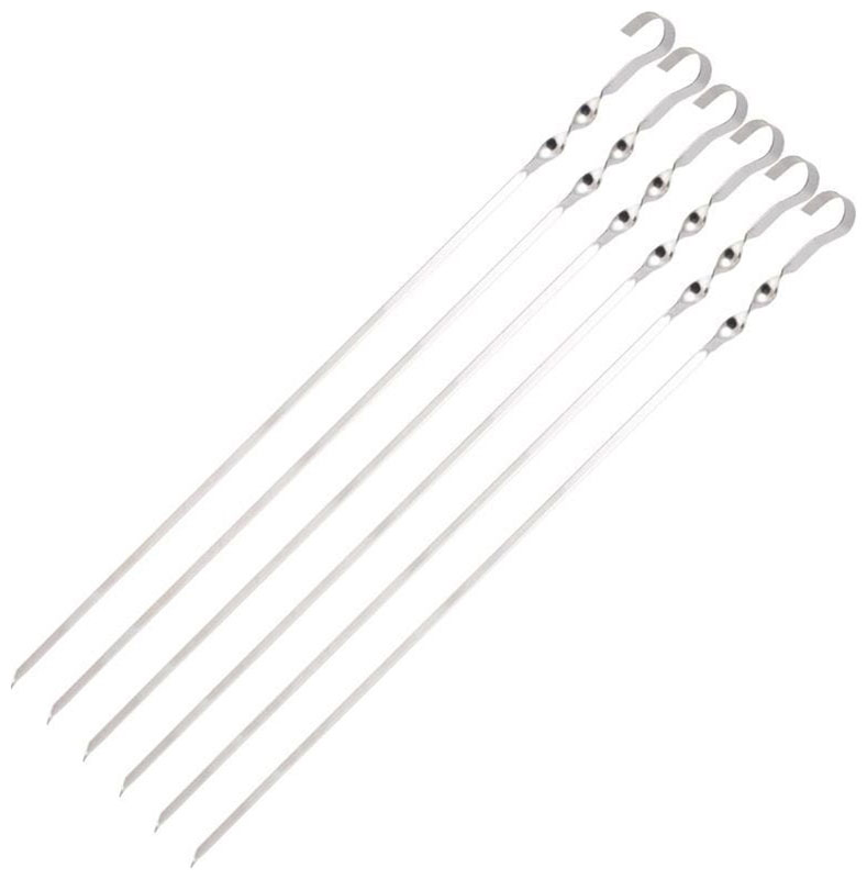 Изображение товара Набор шампуров Ecos 560х10х1.0 мм, угловой, с витком (6 штук)