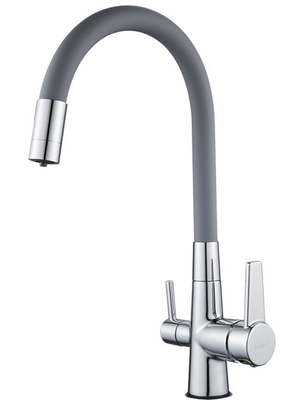 

Смеситель для кухни с подключением фильтра для воды D-Lin хром (D159317-2), Серый