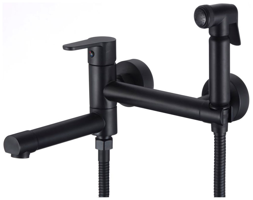 Изображение товара Гигиенический душ со смесителем D-Lin D181202-A черный