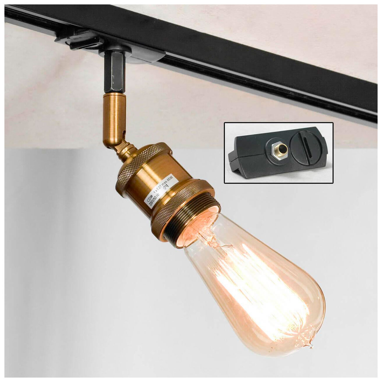 Изображение товара Трековый светильник однофазный Lussole LOFT Track Lights (LSP-9320-TAB)