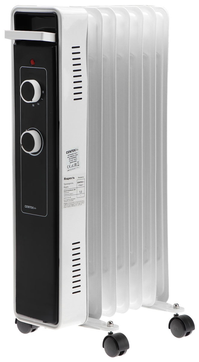 Масляный обогреватель Centek CT-6222-7, белый, 7 секций (15 м) Масляный обогреватель Centek CT-6222-7, белый, 7 секций (15 м)