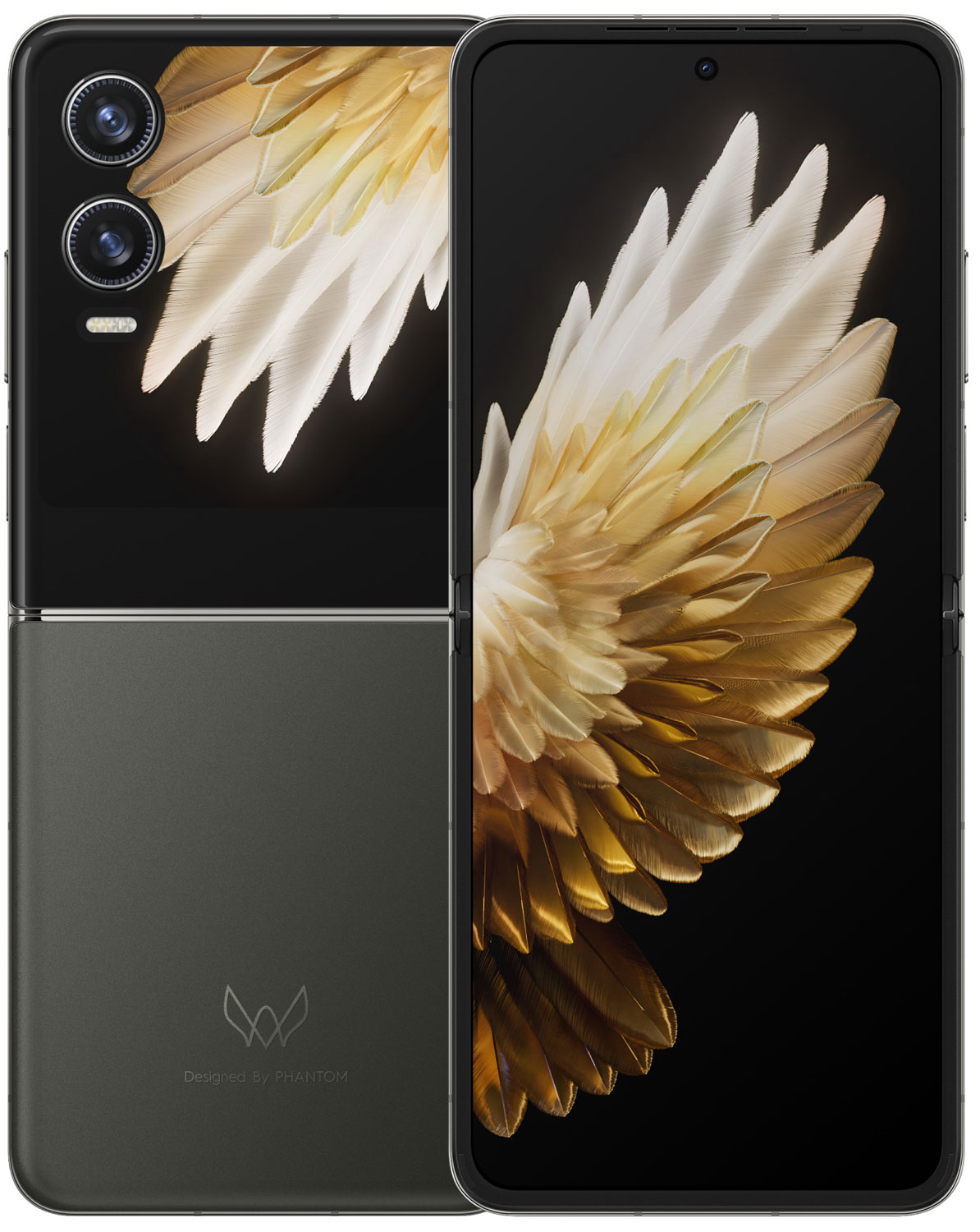 Изображение товара Складной смартфон Tecno PHANTOM V Flip2 5G 256ГБ 8ГБ серый/Лунный серый