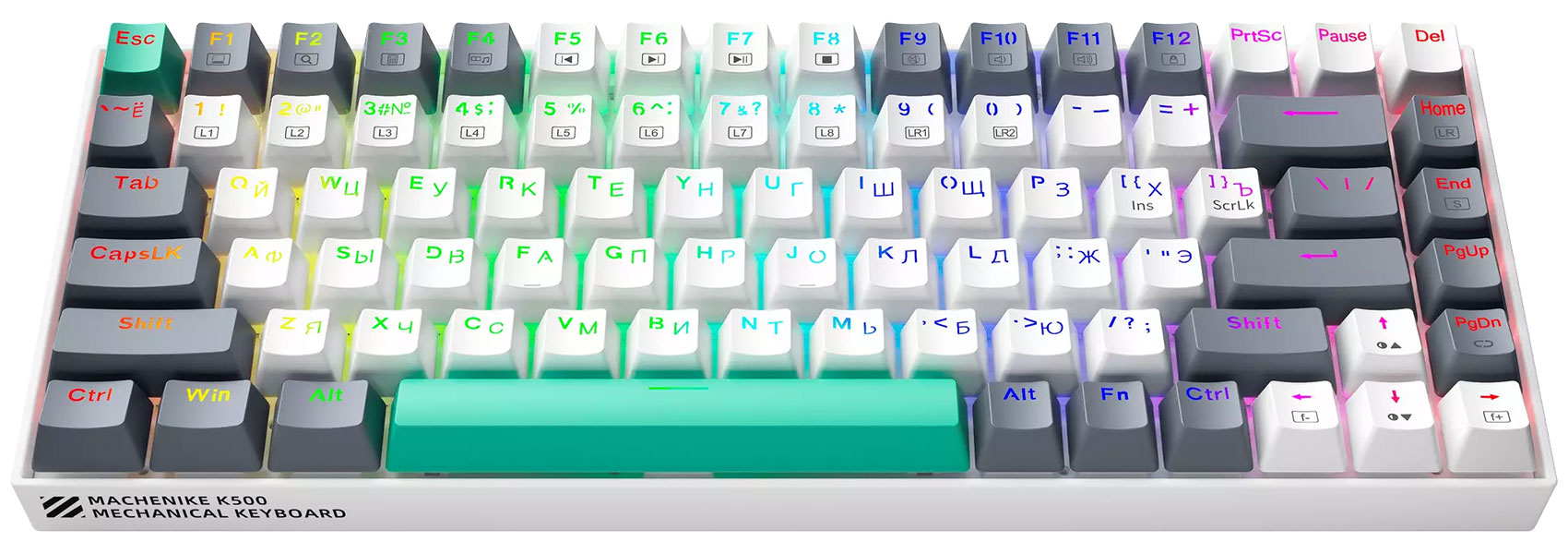 

Клавиатура игровая проводная Machenike K500-B84 Grey (JJ02GV00CRU), Серый