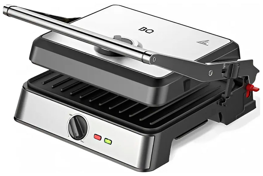 Изображение товара Электрогриль BQ GR3007 Черный Стальной с антипригарным покрытием 2200 Вт