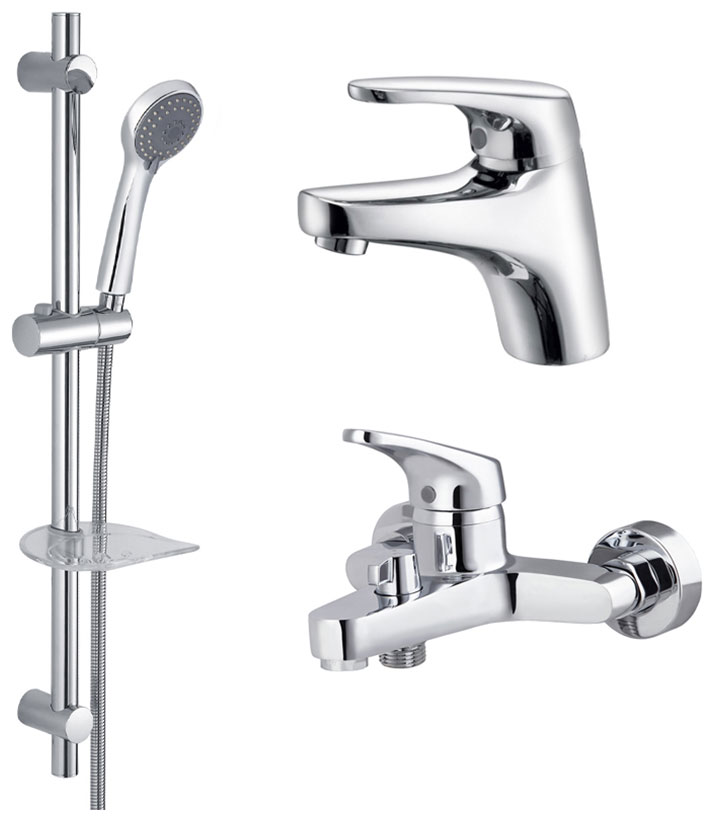 Изображение товара Смеситель для душа набор: смеситель и душевой гарнитур Kaiser County, хромированный (5500К)